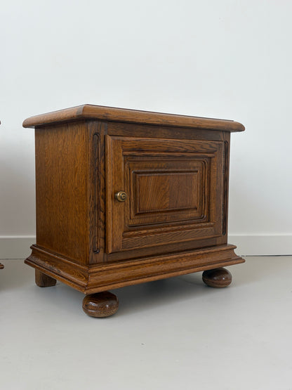 French Oak Bed Side Tables