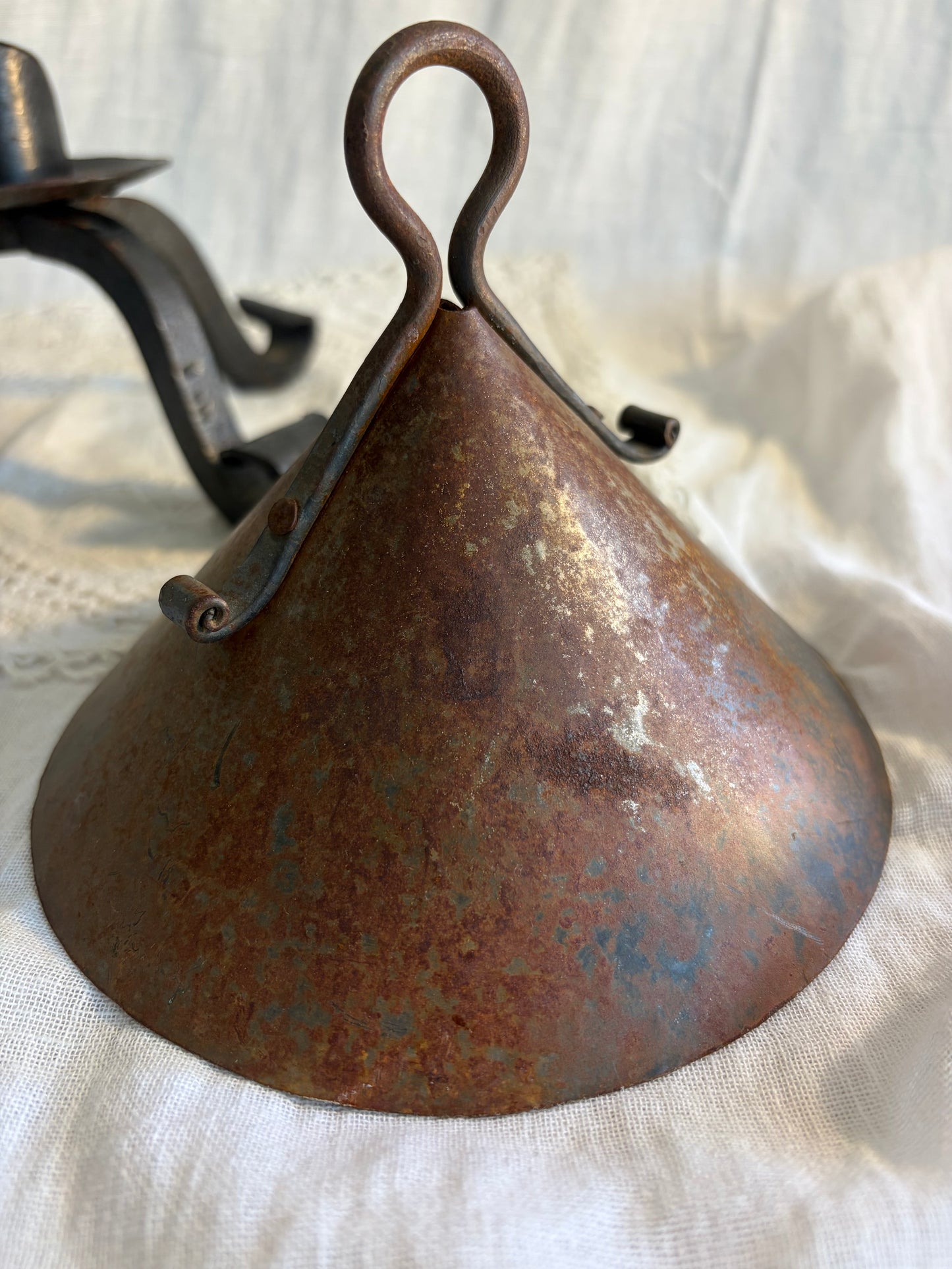Mid 20th C Candle Holder With Snuffer