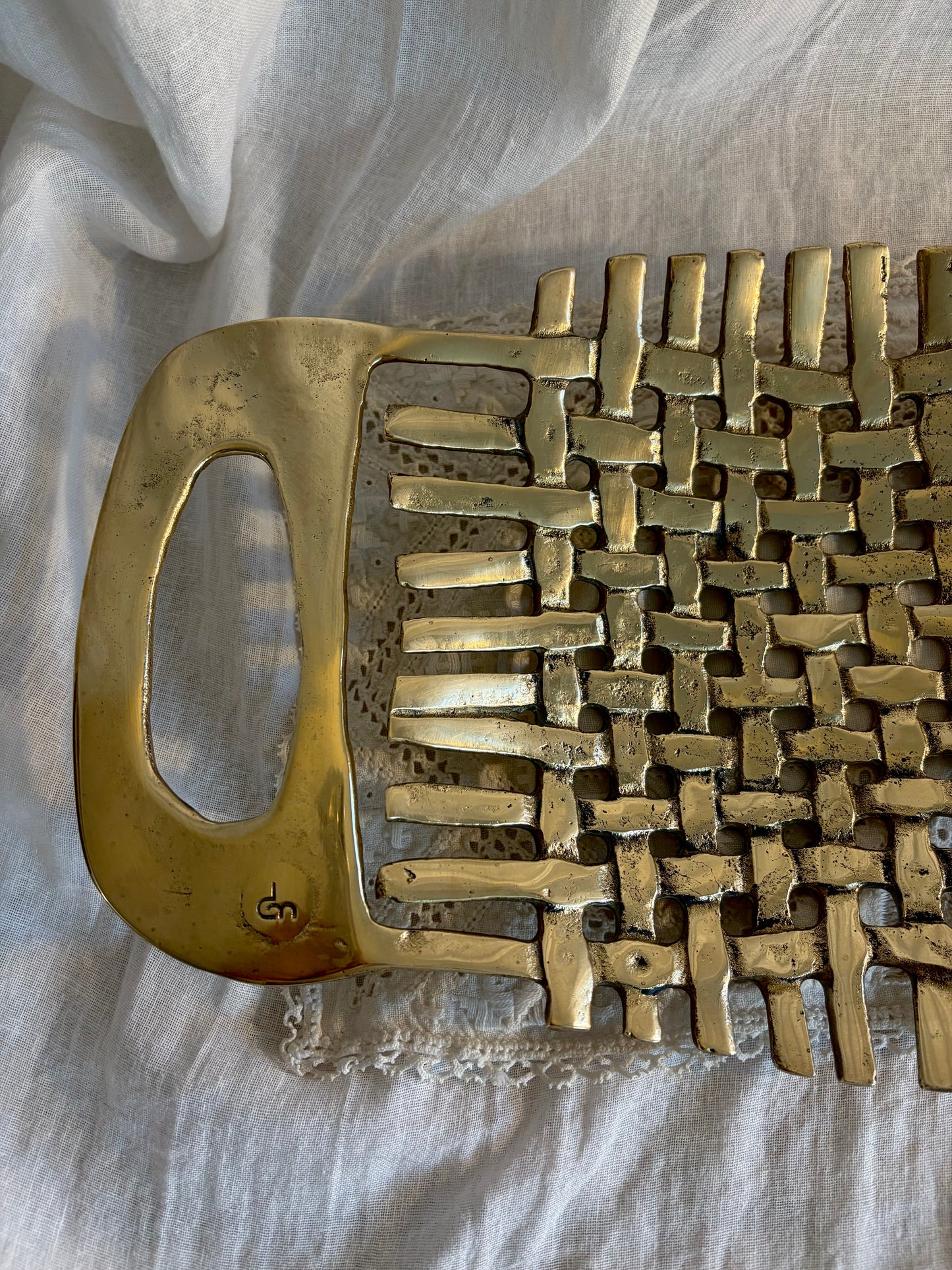 Brass Fruit Bowl By David Marshall c1980
