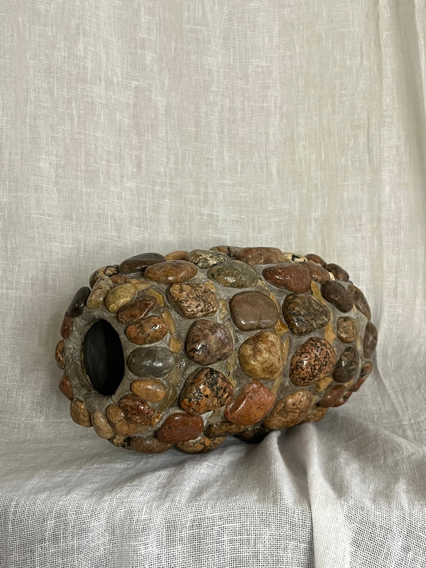 Folk Art Pebble Vase
