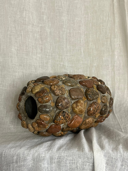 Folk Art Pebble Vase
