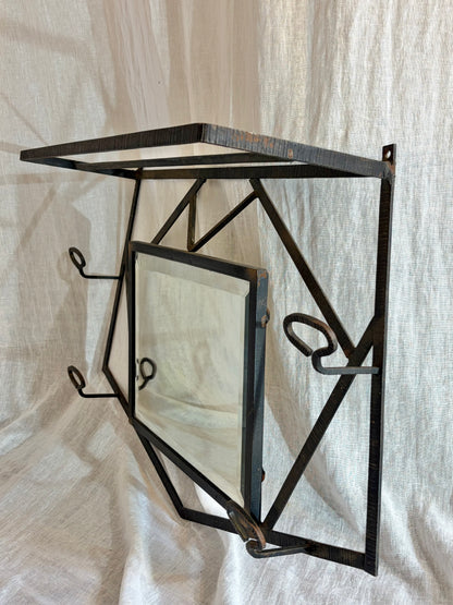 French Art Deco Iron Coat Rack