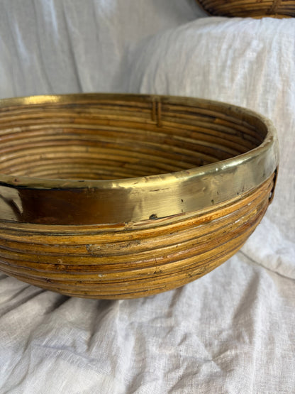 Large Italian Pencil Reed Bowl