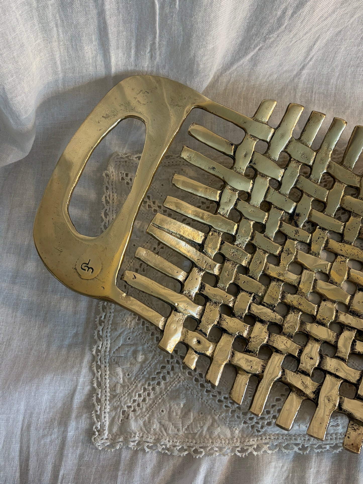 Brass Fruit Bowl By David Marshall c1980