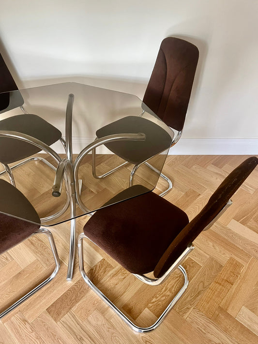 1970’s Glass Dining Table