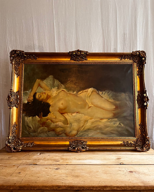 A Reclining Nude, Oil on Canvas