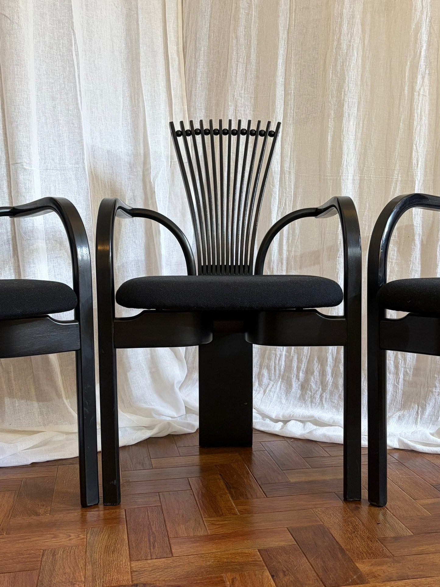 6 ‘Totem’ Dining Chairs By Torstein Nilsen c1980
