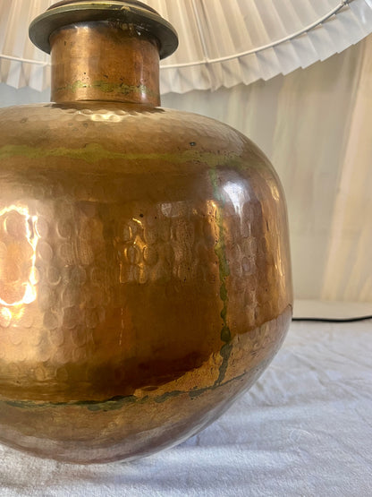 Large Indian Vessel Lamp