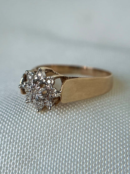 Diamond Cluster Ring