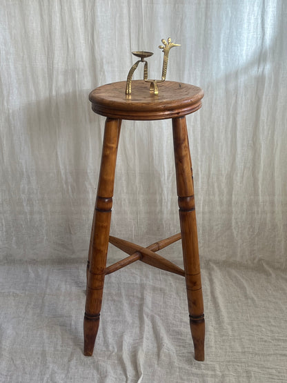 Early 20th C Elm Stool