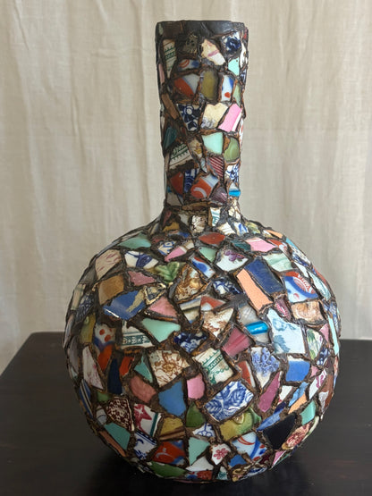 Early 20th C ‘Pique Assiette’ Vase