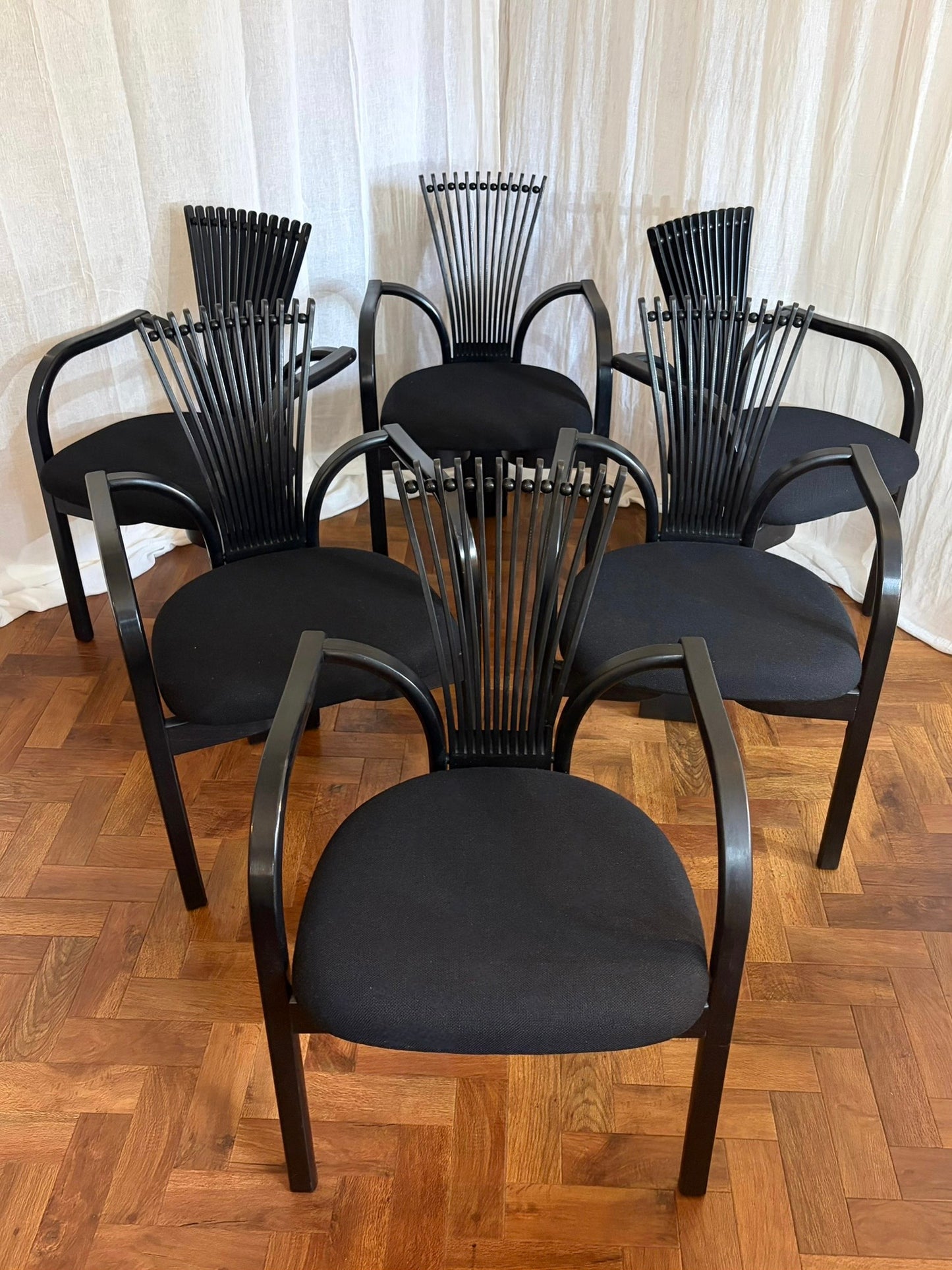 6 ‘Totem’ Dining Chairs By Torstein Nilsen c1980
