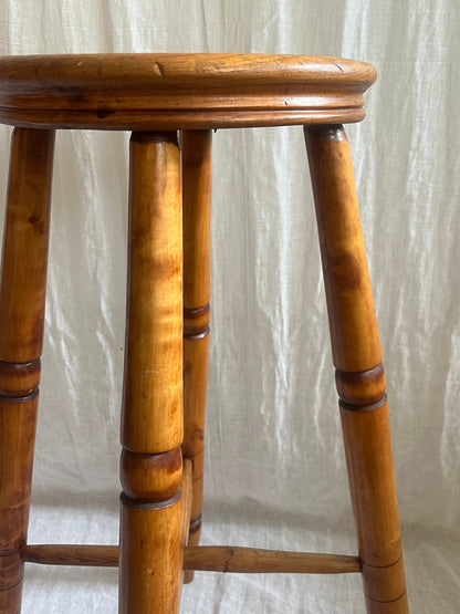 Early 20th C Elm Stool