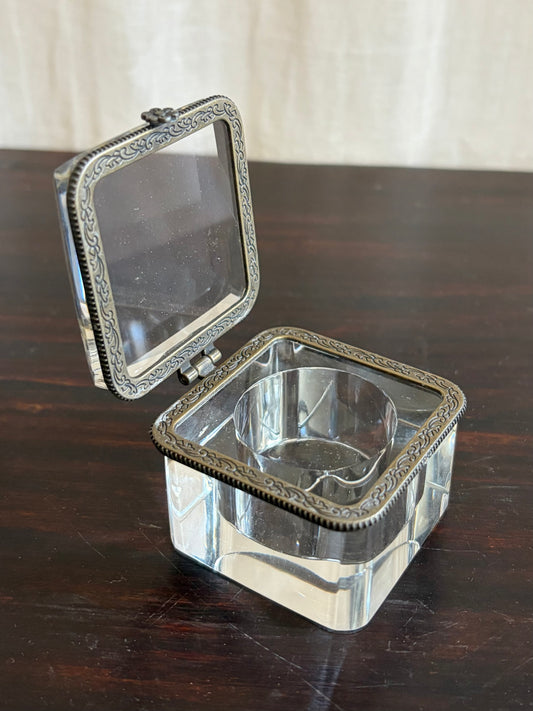 Art Deco Glass Inkwell
