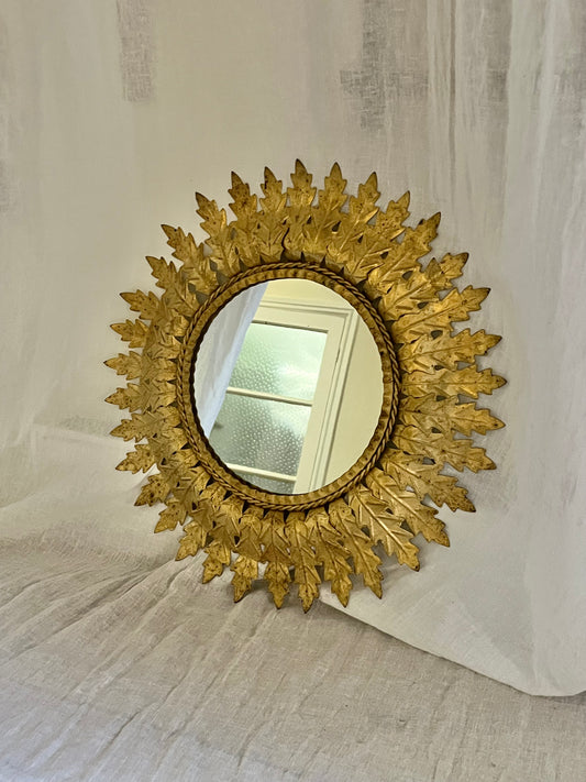 Small French Sun Burst Mirror