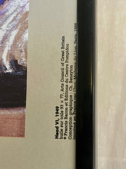 Francis Bacon Exhibition Poster c1988