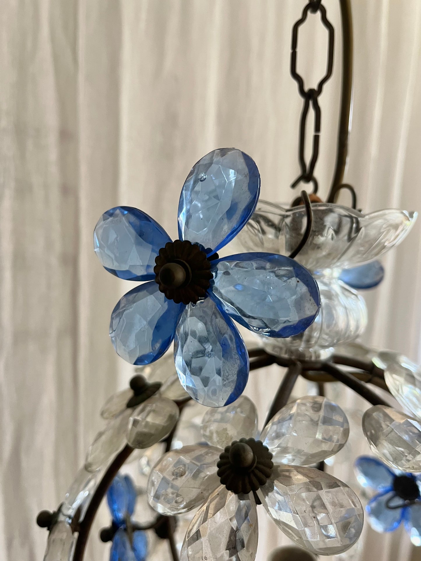 Maison Bagués Style Flower Chandelier c1970