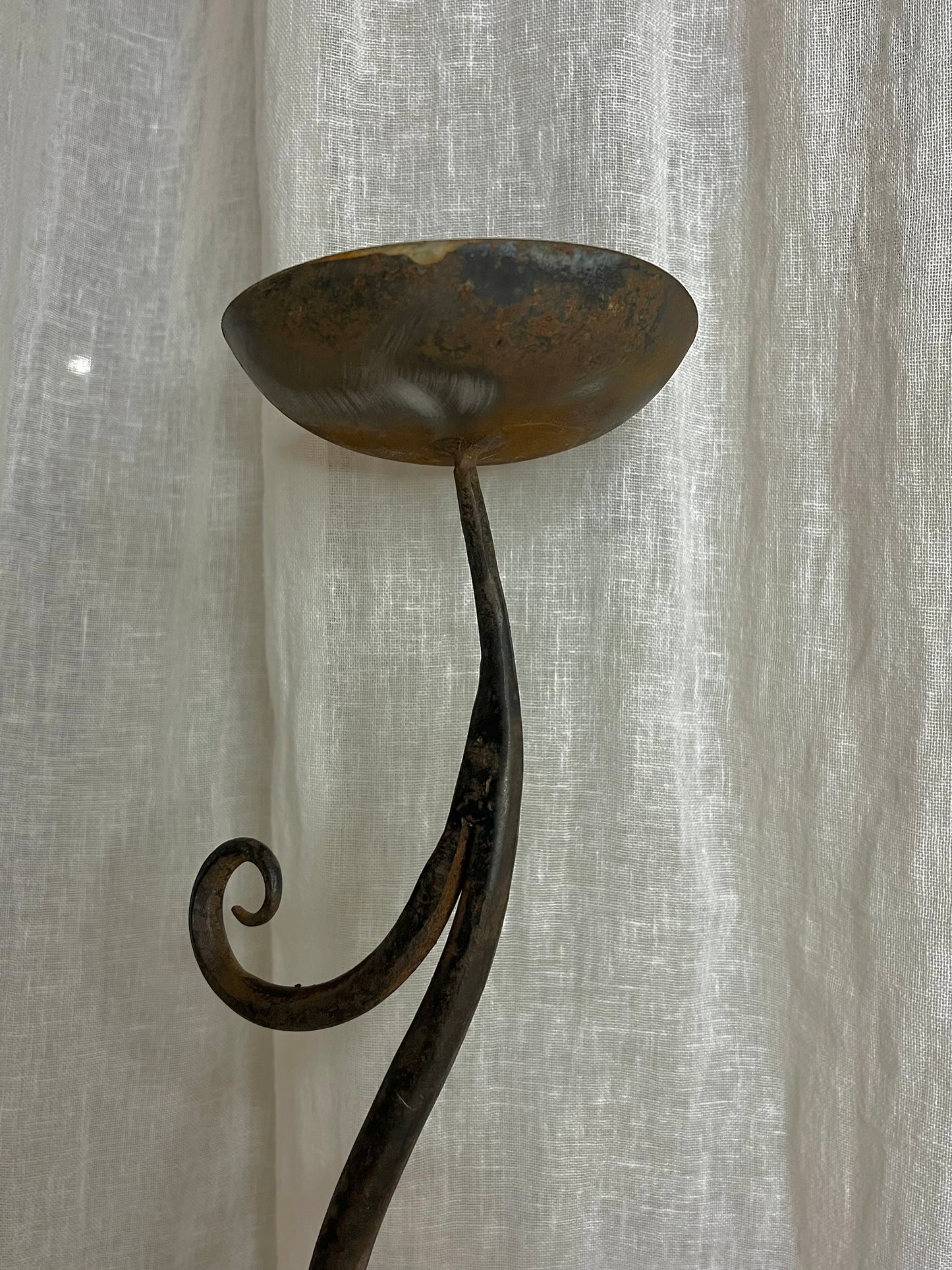 Curly Iron Candle Holders