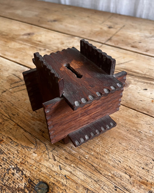 Victorian Tramp Art Money Box