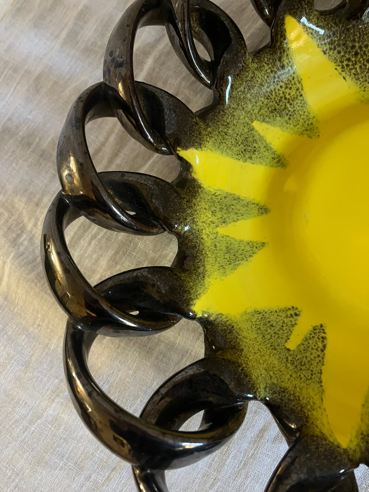 Ceramic Woven Bowl by Vallauris