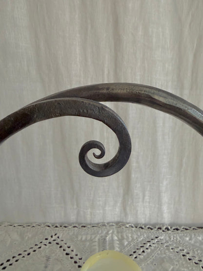 Hand Forged Candle Holder With Copper Snuffer