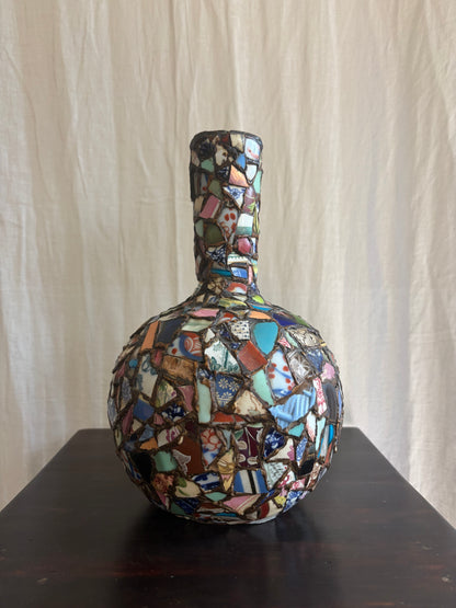 Early 20th C ‘Pique Assiette’ Vase