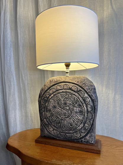 Large Brutalist Concrete Lamp