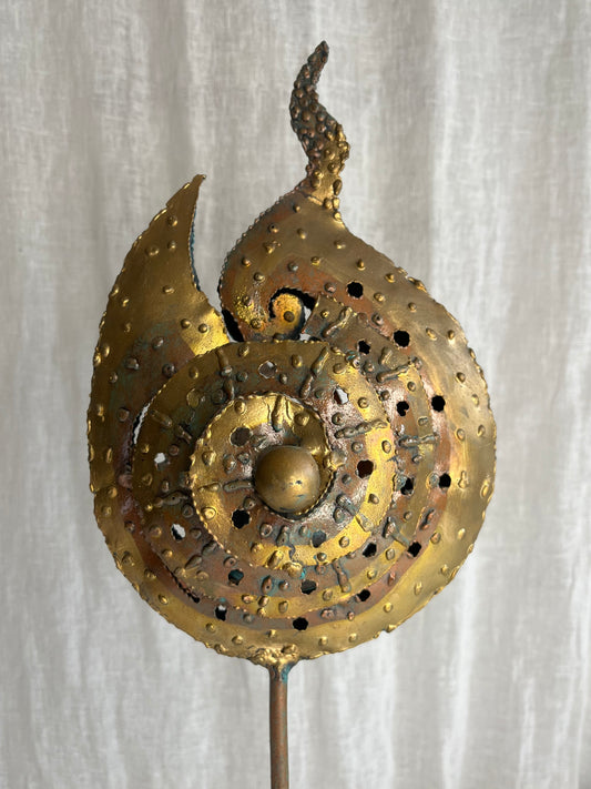 ‘Flaming Shell’ Candle Holder