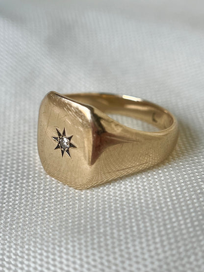 Diamond Signet Ring