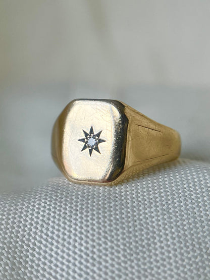 Diamond Signet Ring