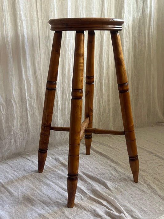 Early 20th C Elm Stool