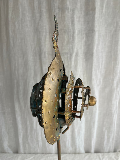 ‘Flaming Shell’ Candle Holder