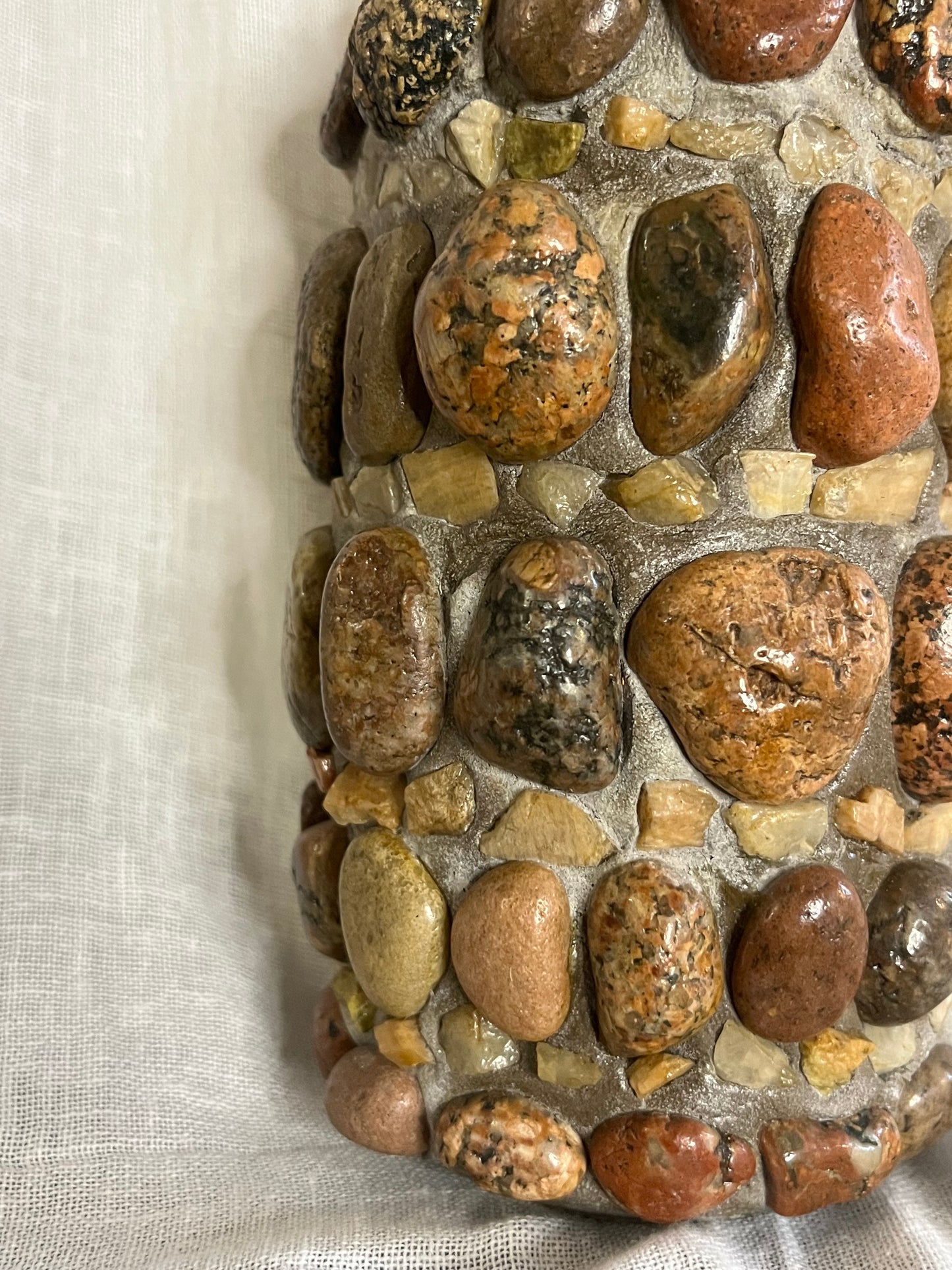 Folk Art Pebble Vase