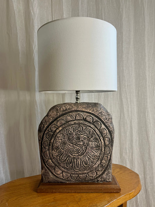 Large Brutalist Concrete Lamp