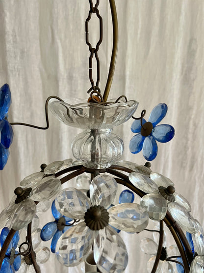 Maison Bagués Style Flower Chandelier c1970