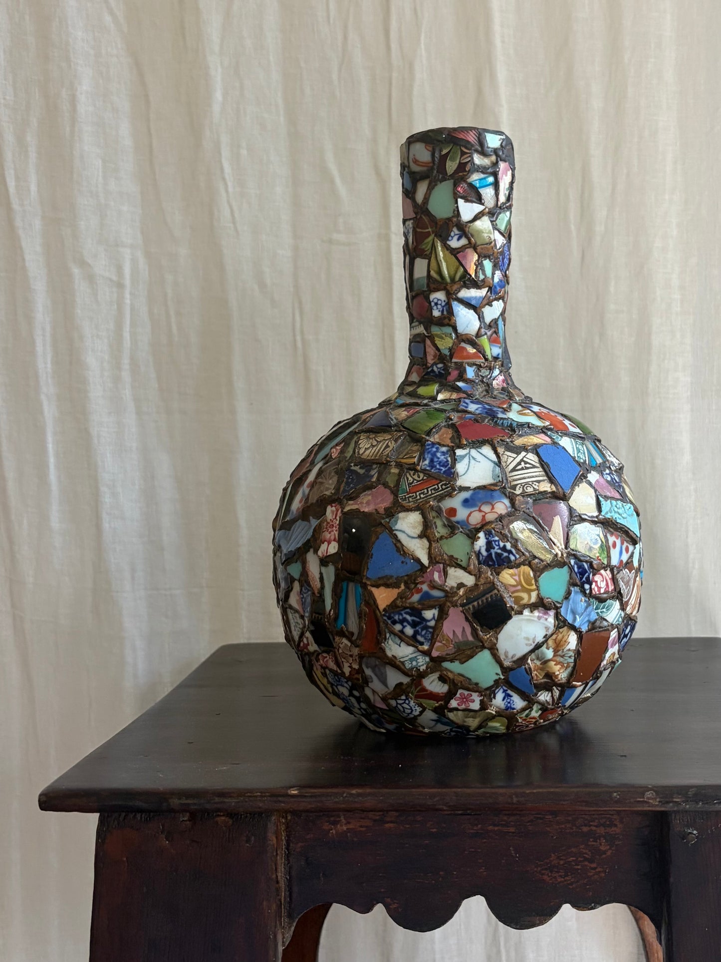 Early 20th C ‘Pique Assiette’ Vase