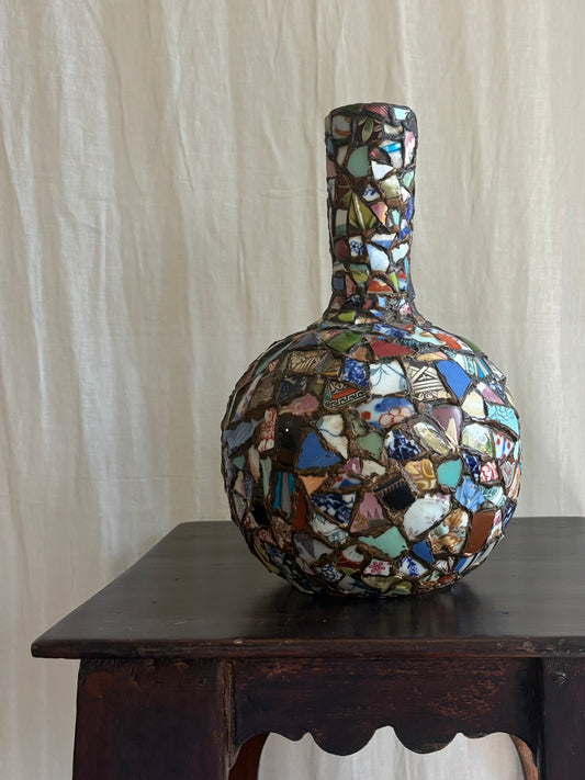 Early 20th C ‘Pique Assiette’ Vase