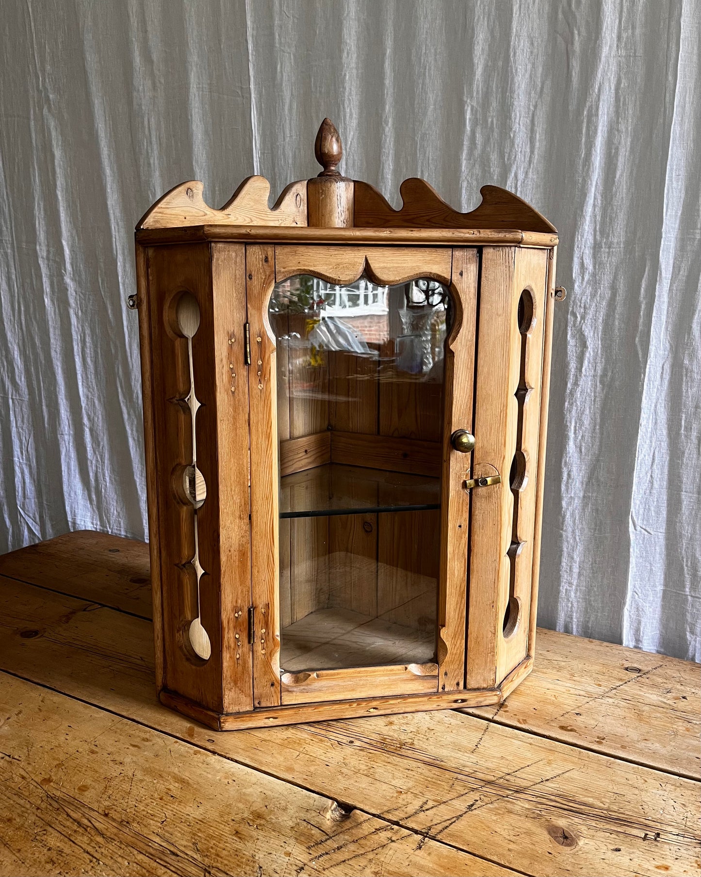 Unusual Victorian Corner Cabinet