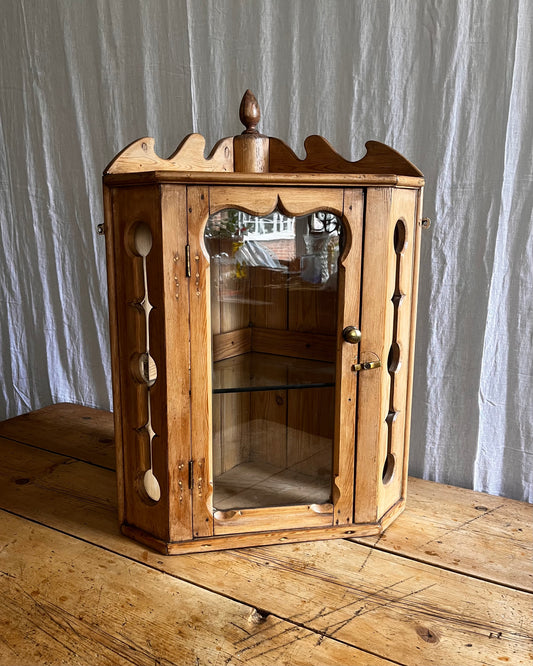 Unusual Victorian Corner Cabinet