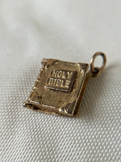 Vintage Holy Bible Pendant