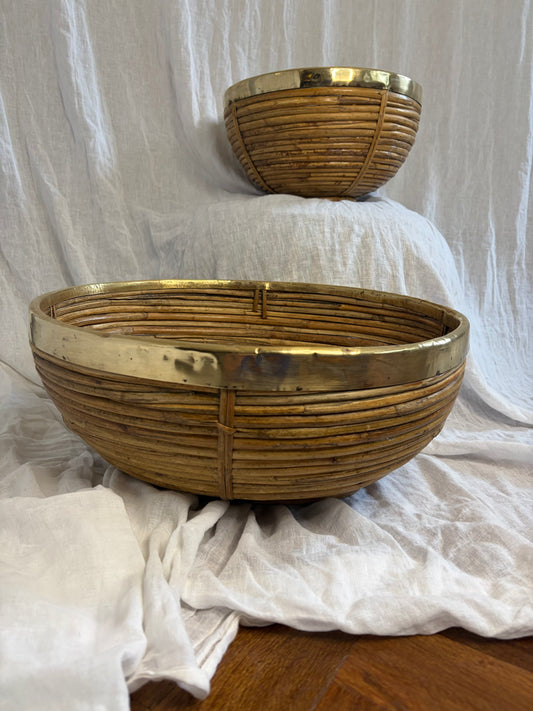 Large Italian Pencil Reed Bowl