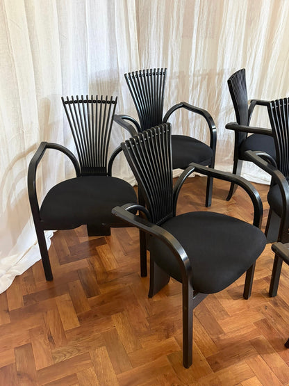 6 ‘Totem’ Dining Chairs By Torstein Nilsen c1980