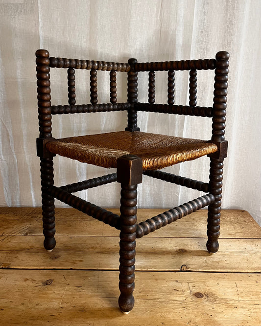 Antique Bobbin Corner Chair