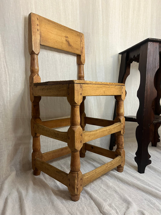 19th Century Swedish Folk Art Occasional Chair