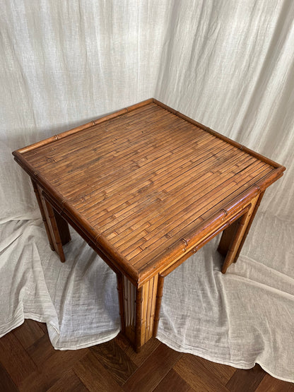 French Bamboo Coffee Table c1970