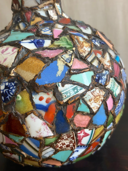 Early 20th C ‘Pique Assiette’ Vase
