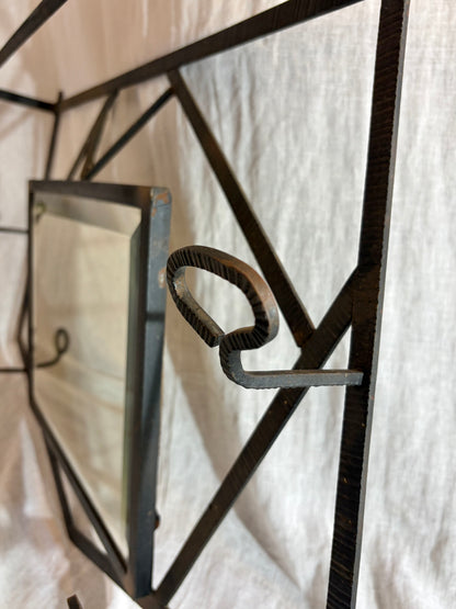 French Art Deco Iron Coat Rack