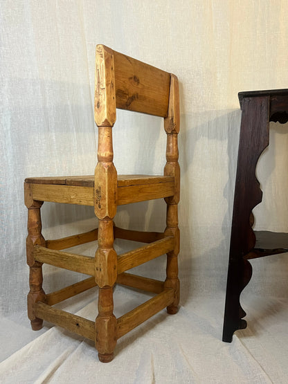 19th Century Swedish Folk Art Occasional Chair