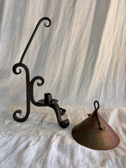 Mid 20th C Candle Holder With Snuffer