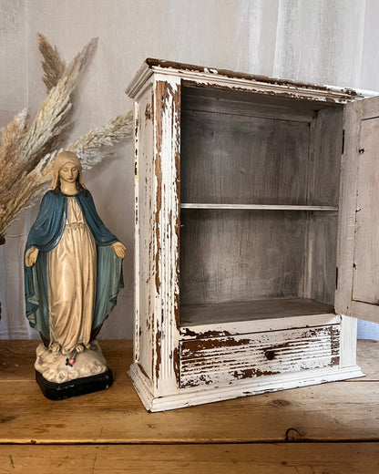 Vintage Chippy Wooden Bathroom Cabinet